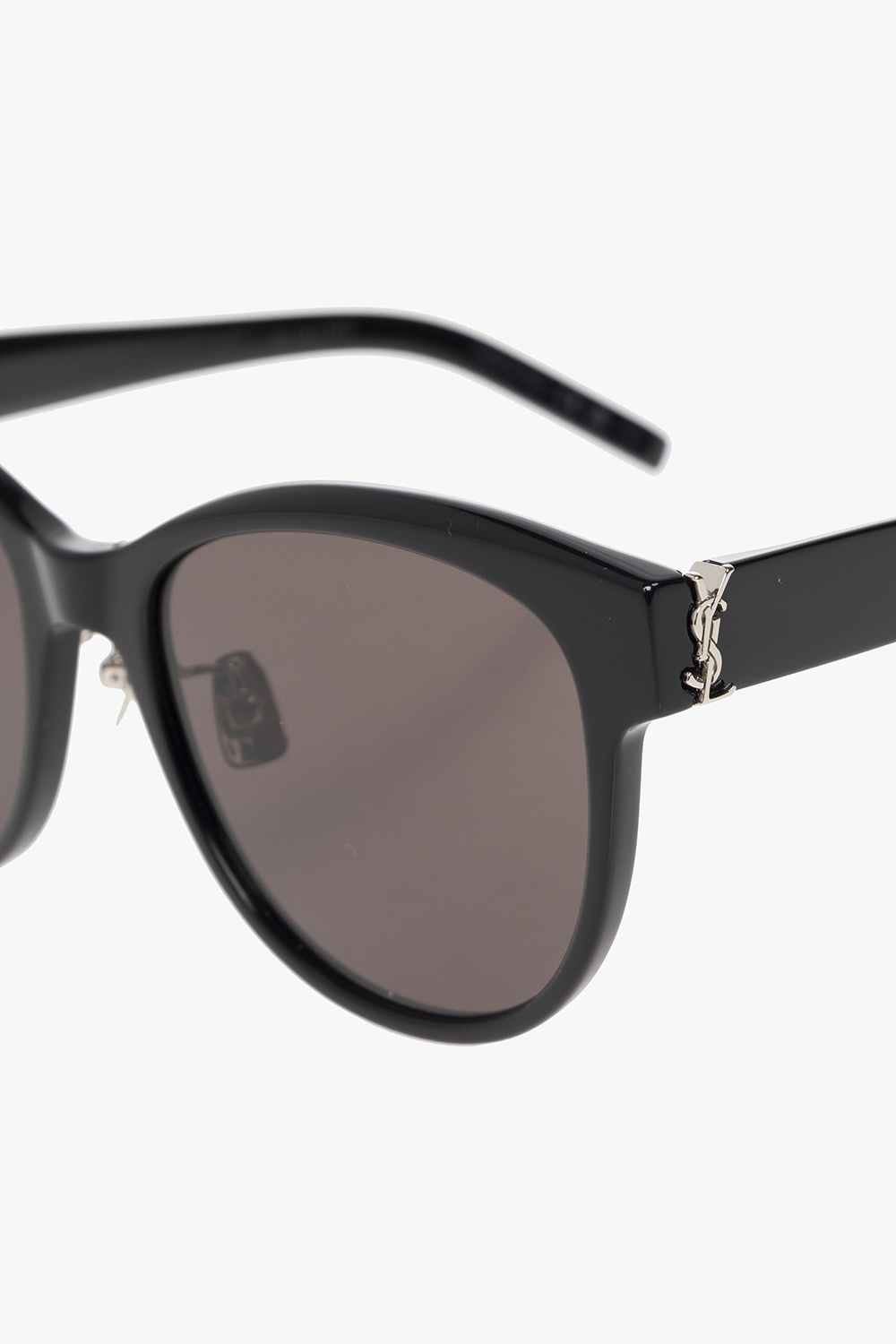 ★Saint Laurent★ SL M107 K Monogram Sunglasses Black Silver Saint Laurent™ SL M107/K Oversized Sunglasses | EyeOns.com